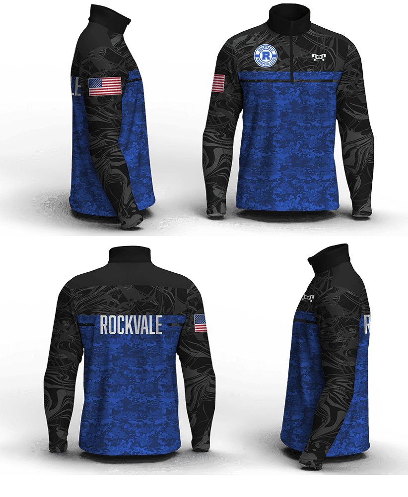 Rockvale Wrestling Club Men's Mid-Weight Custom Quarter Zip