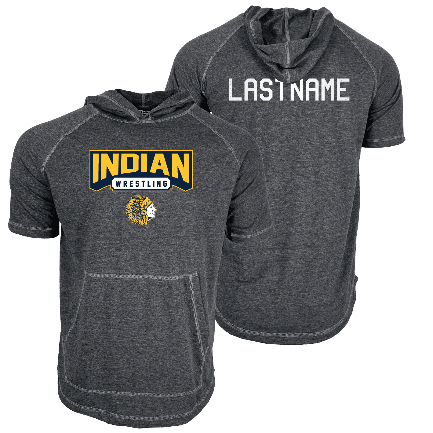 Berkeley Springs High School Custom Heat Press Short Sleeve Hoodie T-Shirt