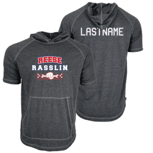 Reese Rasslin Custom Heat Press Short Sleeve Hoodie T-Shirt