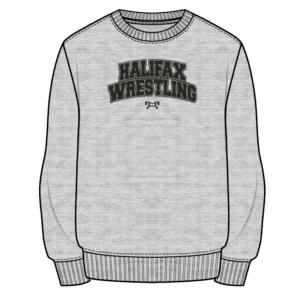 Halifax Wrestling Club Custom Sublimated Decal Grey Crewneck