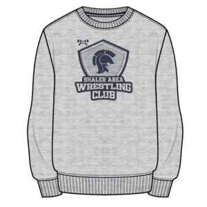 Shaler Youth Custom Sublimated Decal Grey Crewneck