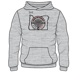 Panther Kids WC Custom Sublimated Decal Grey Hoodie