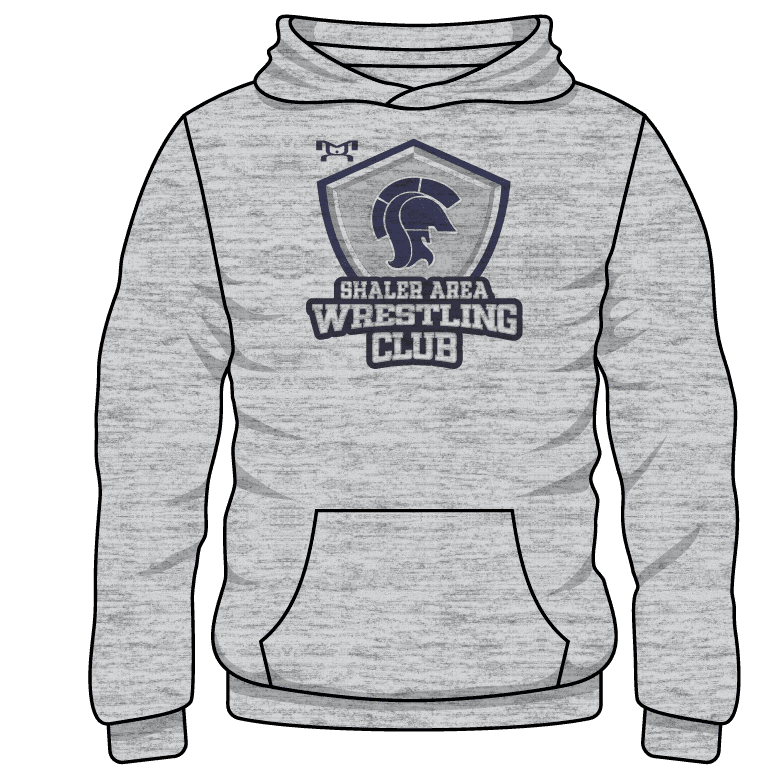 Shaler Youth Custom Sublimated Decal Grey Hoodie