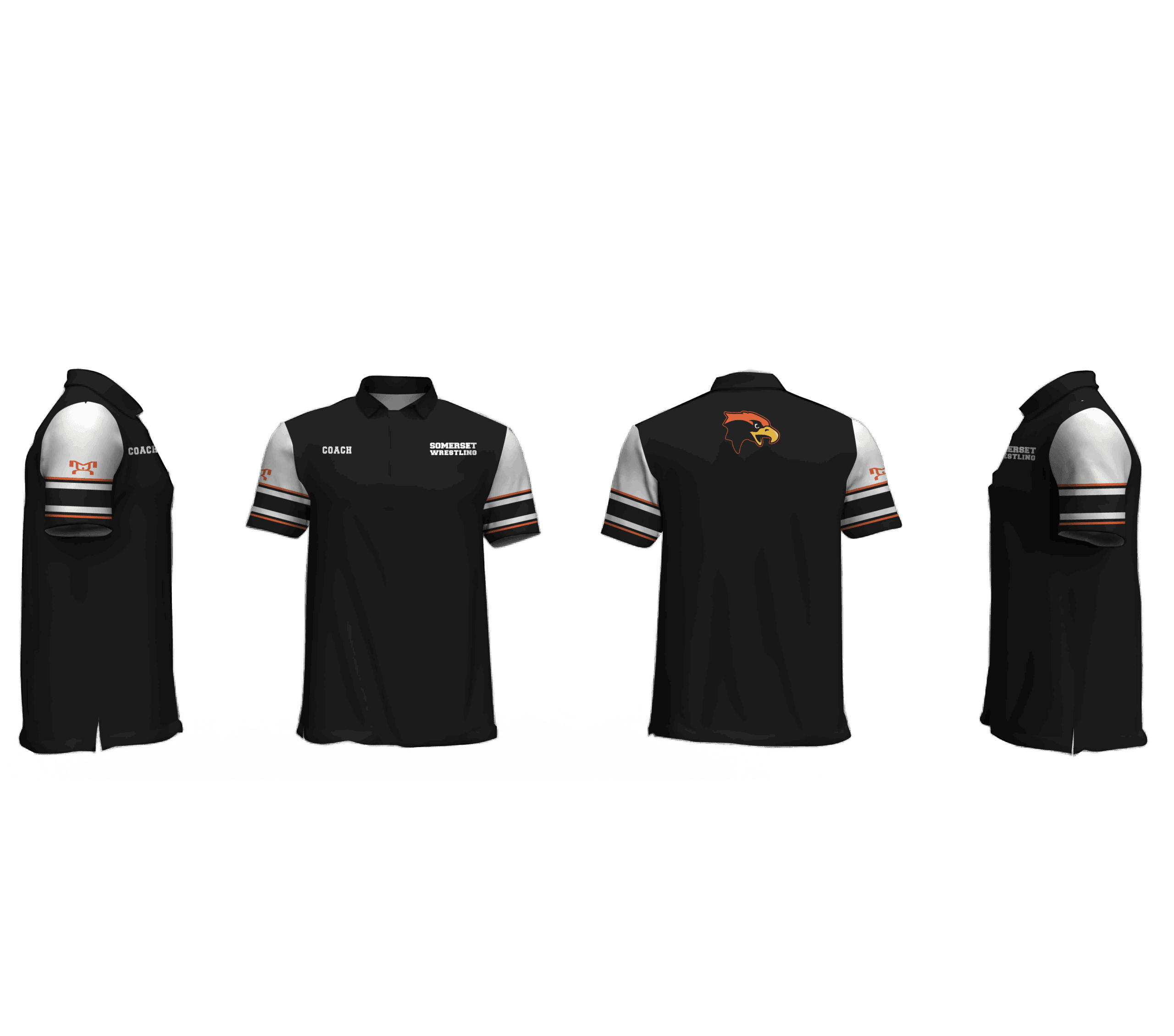 Somerset Wrestling PA 15501 Men's Custom Polo