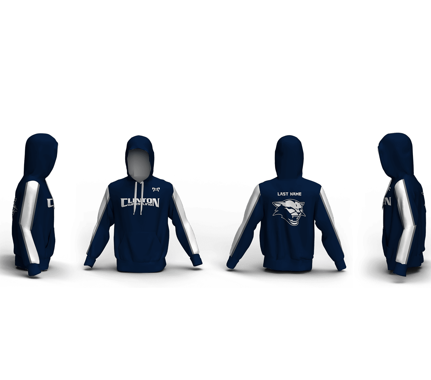 Clinton High School Custom Unisex Sublimated Hoodie