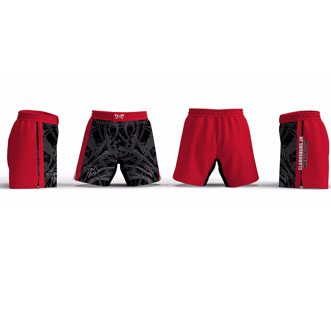 Clarksburg JR Wrestling Club Women's 6" Fight Short