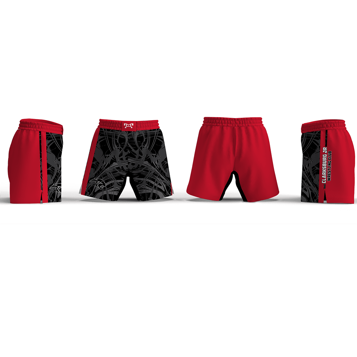 Clarksburg JR Wrestling Club Women's 6" Fight Short