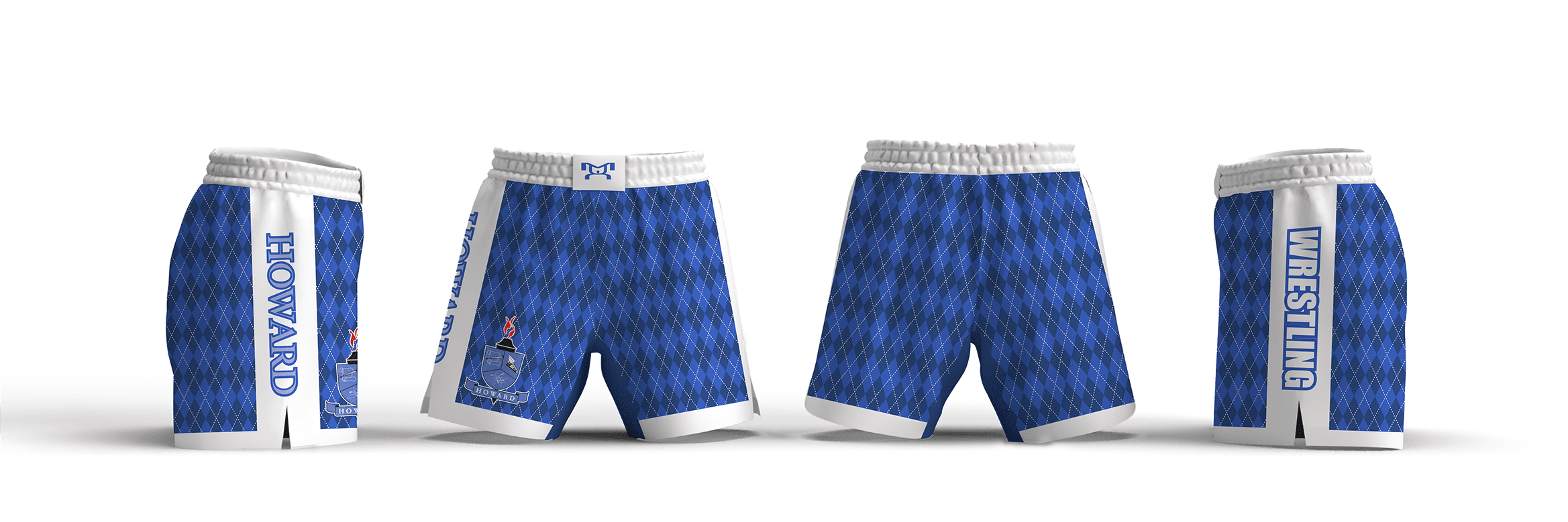 Howard School of Technology Argyle Women's 6" Fight Short