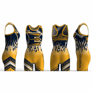 ELCO High School 2025 Navy Upper Flames Women's Racerback Singlet