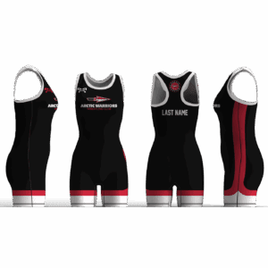 Arctic Warriors WC 2025 Black and Red Women's Racerback Singlet