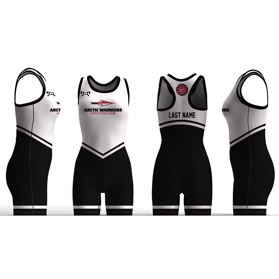 Arctic Warriors WC 2025 White and Black Women's Racerback Singlet