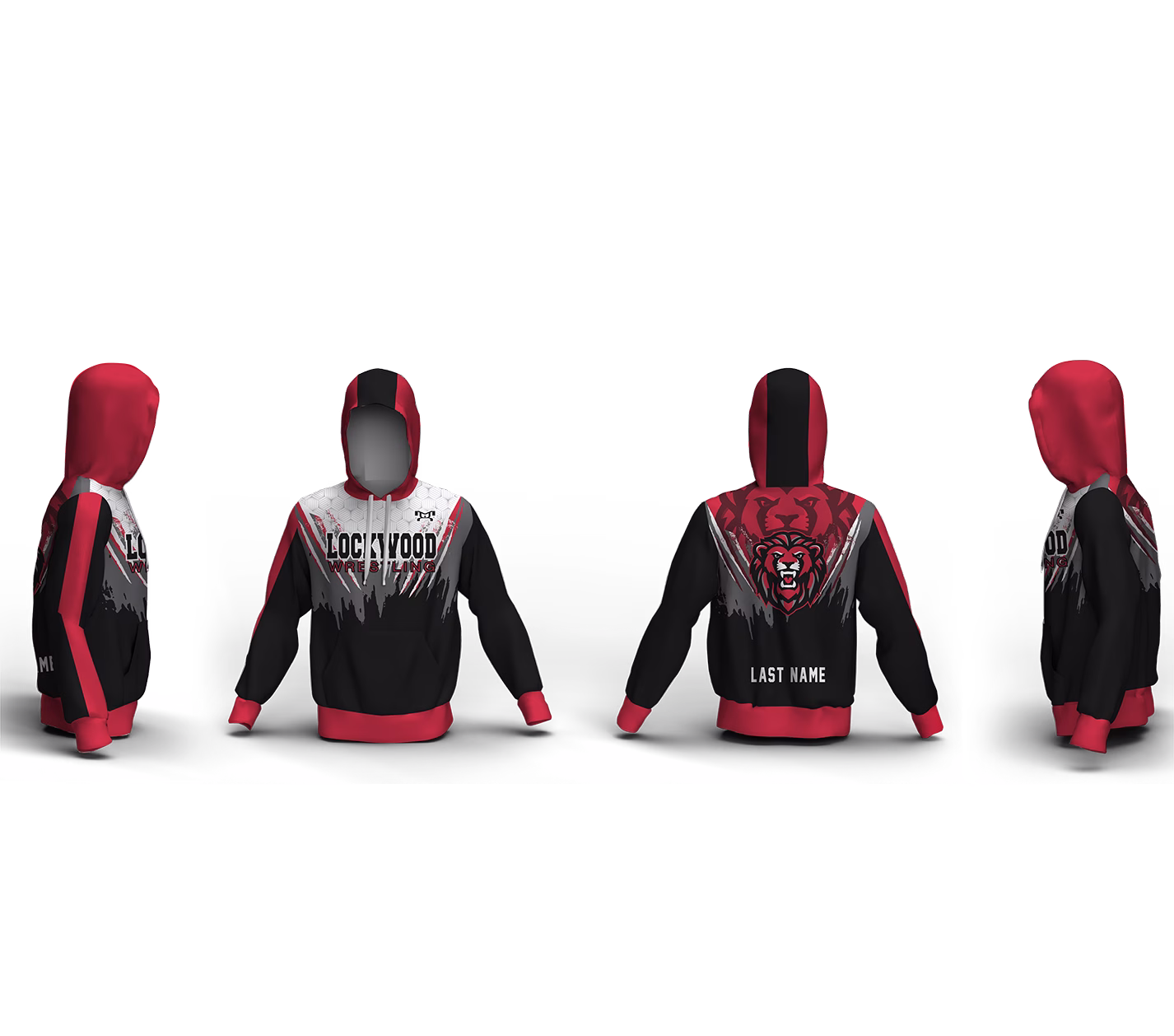 Lockwood Wrestling Club Custom Unisex Sublimated Hoodie