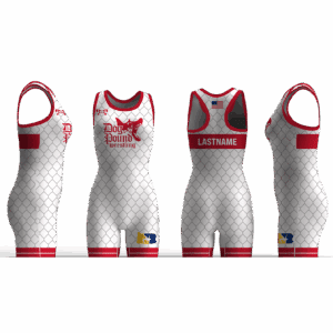 DOG POUND WRESTLING Custom White Women's Singlet