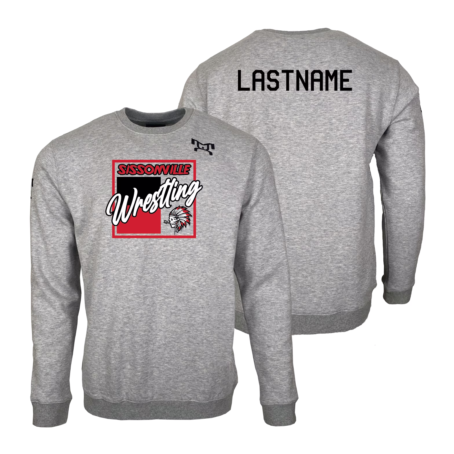 Sissonville JR Wrestling MyHOUSE Heat Press Challenger Crewneck