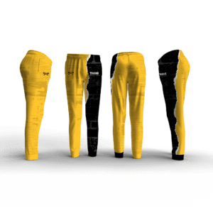 Maplewood Junior Wrestling Black And Yellow Elite Sublimated Joggers