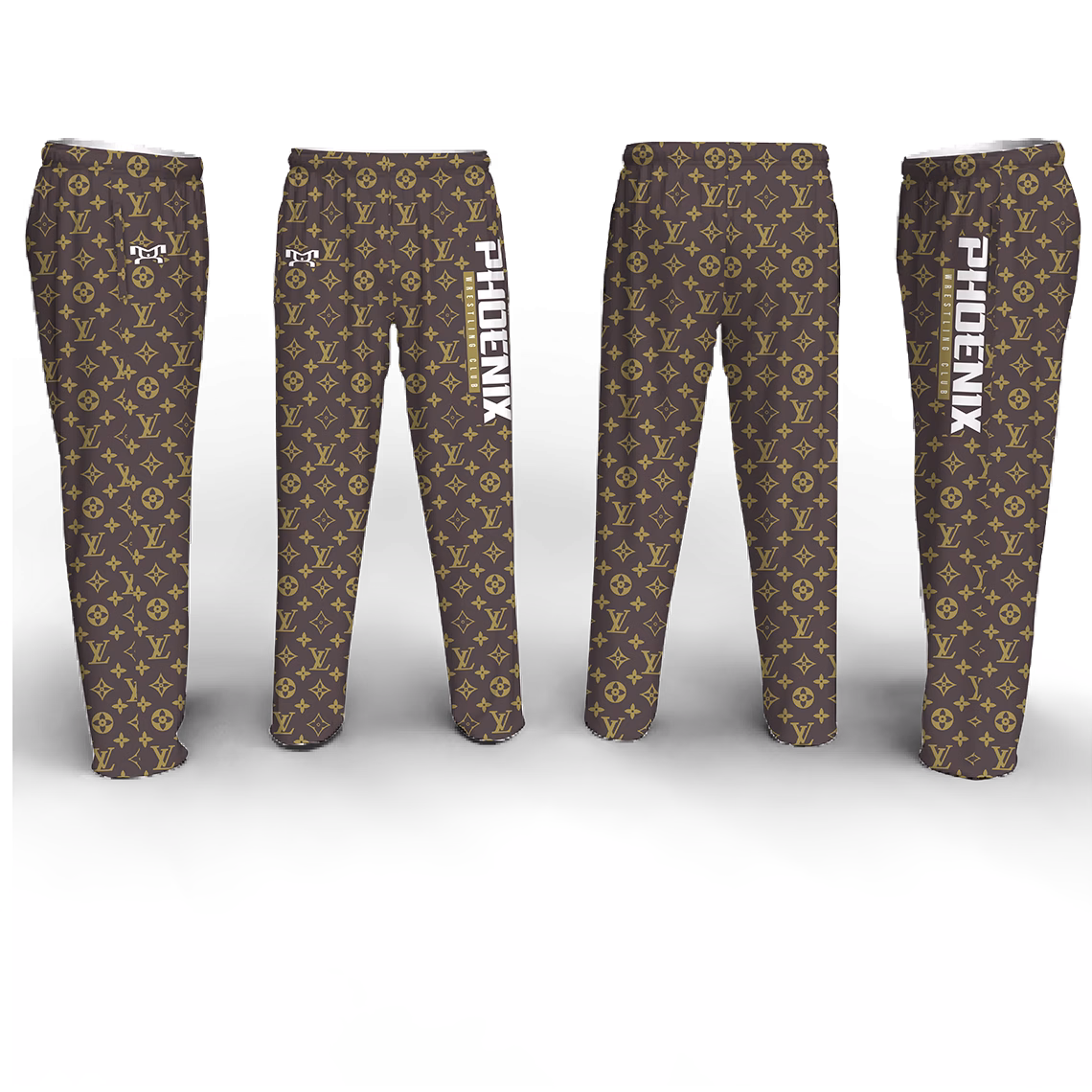 Phoenix Wrestling Club 2025 Brown Poly Fleece Pajama Pants