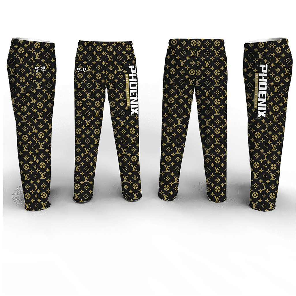 Phoenix Wrestling Club 2025 Black Poly Fleece Pajama Pants