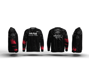 Savage Wrestling Club Red Elite Sublimated Crewneck
