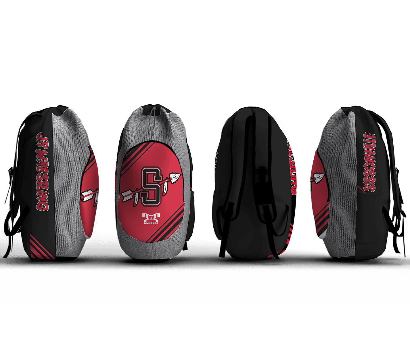 Sissonville JR Wrestling Sublimated Custom Gear Bag