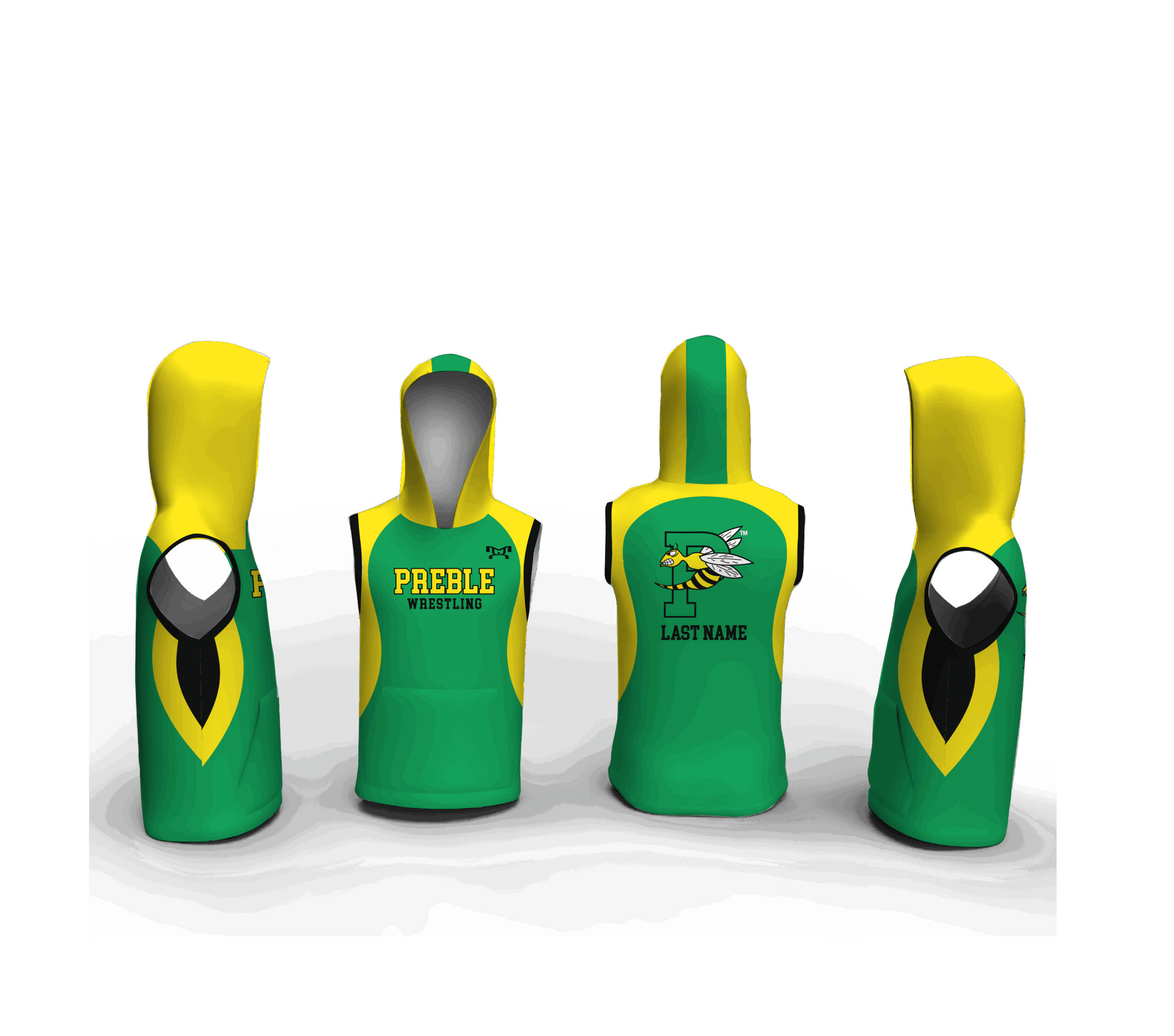 Green Bay Preble Flex Sleeveless Sublimated Hoodie 2025