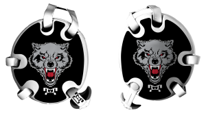 Windham Wolfpack Black Head Gear Decal