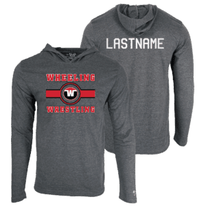 Greater Wheeling Wrestling Club Custom Heat Press Long Sleeve Hoodie T-Shirt