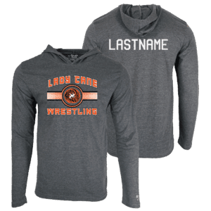 Wilmington High School Wrestling Custom Heat Press Long Sleeve Hoodie T-Shirt