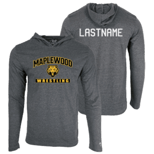 Maplewood Junior Wrestling Custom Heat Press Long Sleeve Hoodie T-Shirt