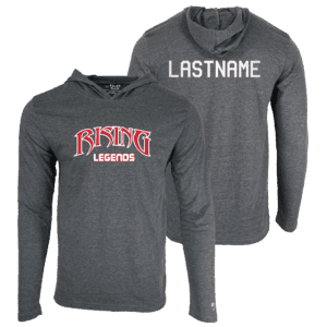 RISING LEGENDS WC Custom Heat Press Long Sleeve Hoodie T-Shirt