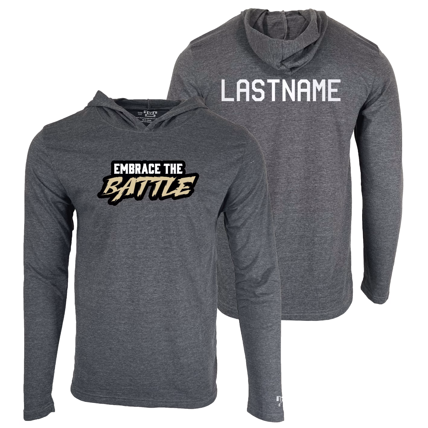 Lionheart Wrestling Club Custom Heat Press Long Sleeve Hoodie T-Shirt
