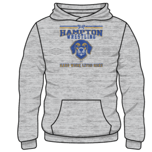 Hampton Custom Sublimated Decal Grey Hoodie 2025