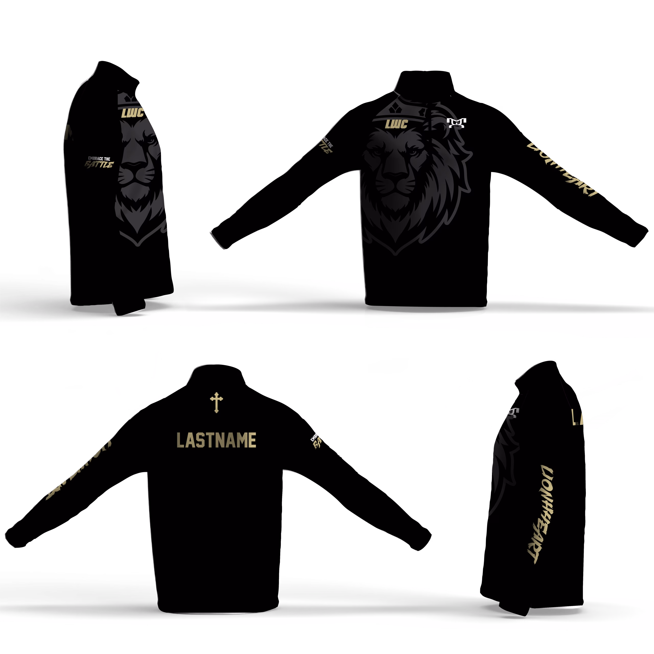 Lionheart Wrestling Club Intrepid Quarter Zip