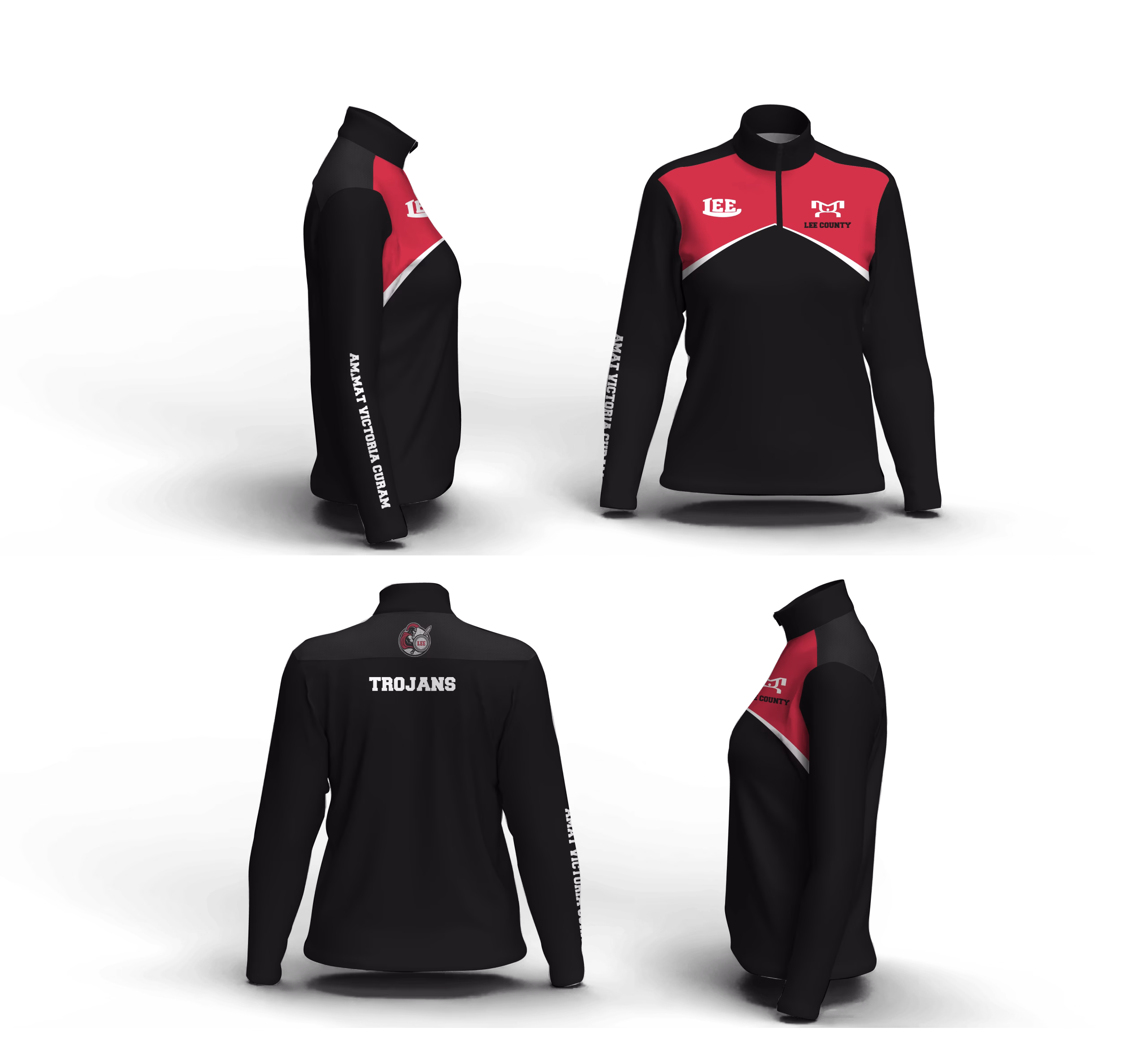 Lee County MS/HS Women's Mid-Weight Quarter Zip