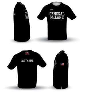 General McLane High School Black Loose Short Sleeve Dri-Fit