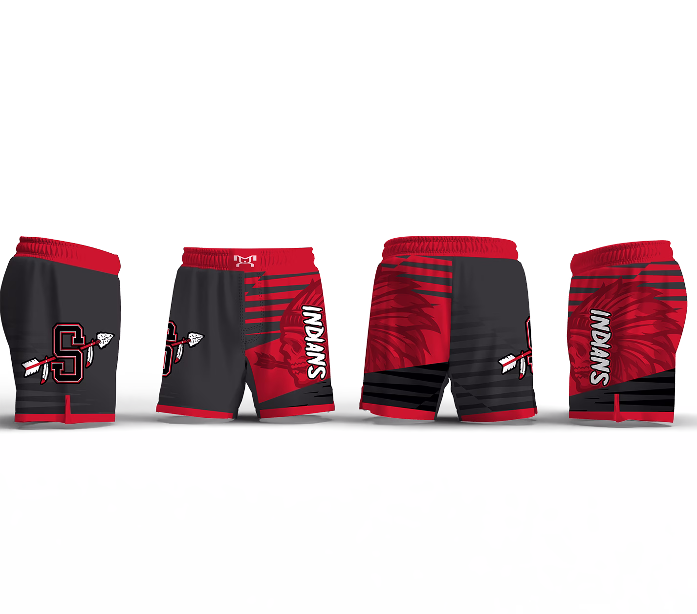 Sissonville JR Wrestling Men's 6" Fight Short