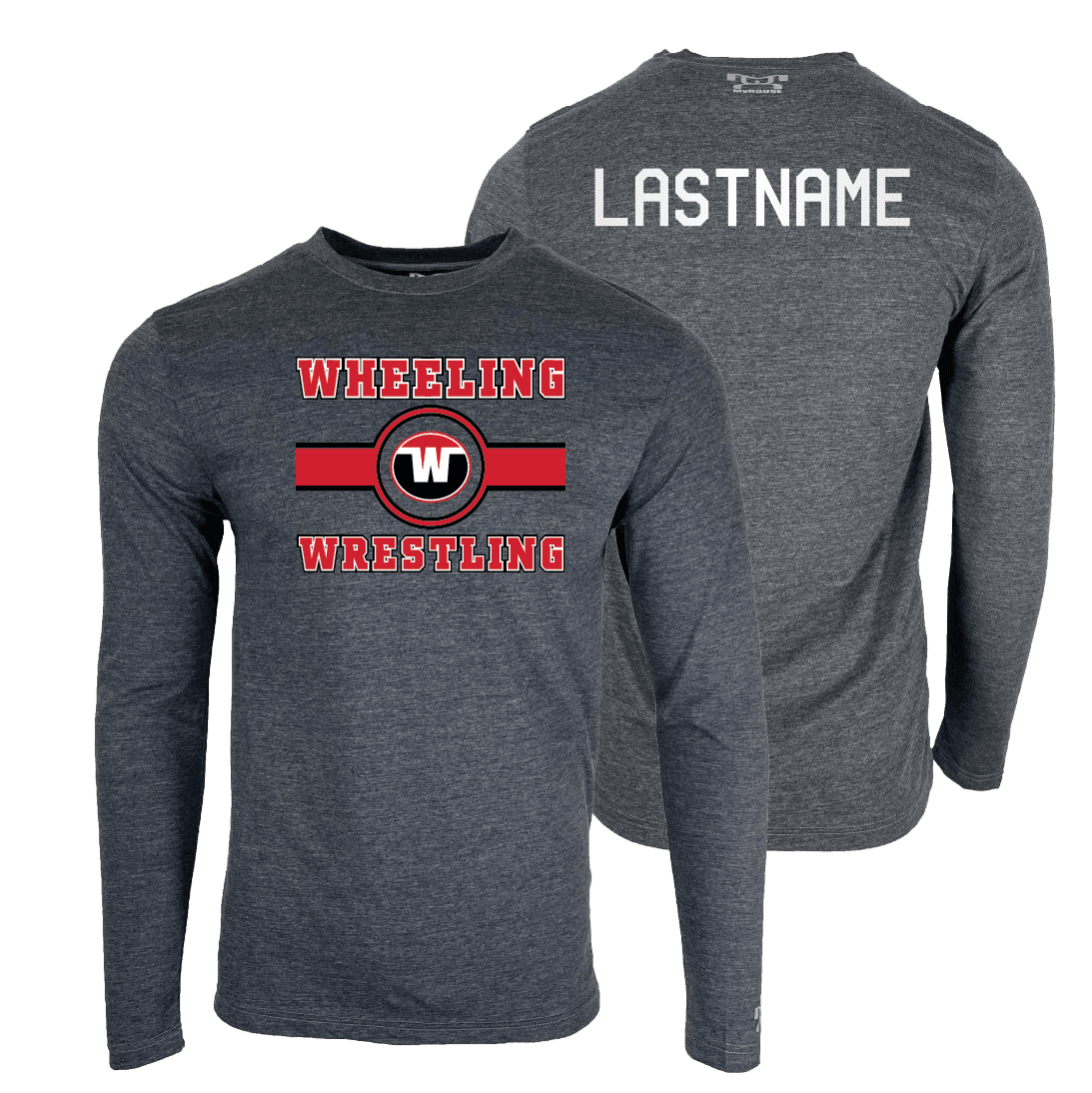 Greater Wheeling Wrestling Club Custom Heat Press Long Sleeve T-Shirt
