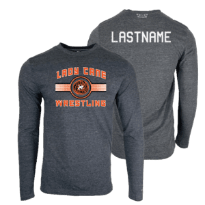 Wilmington High School Wrestling Custom Heat Press Long Sleeve T-Shirt