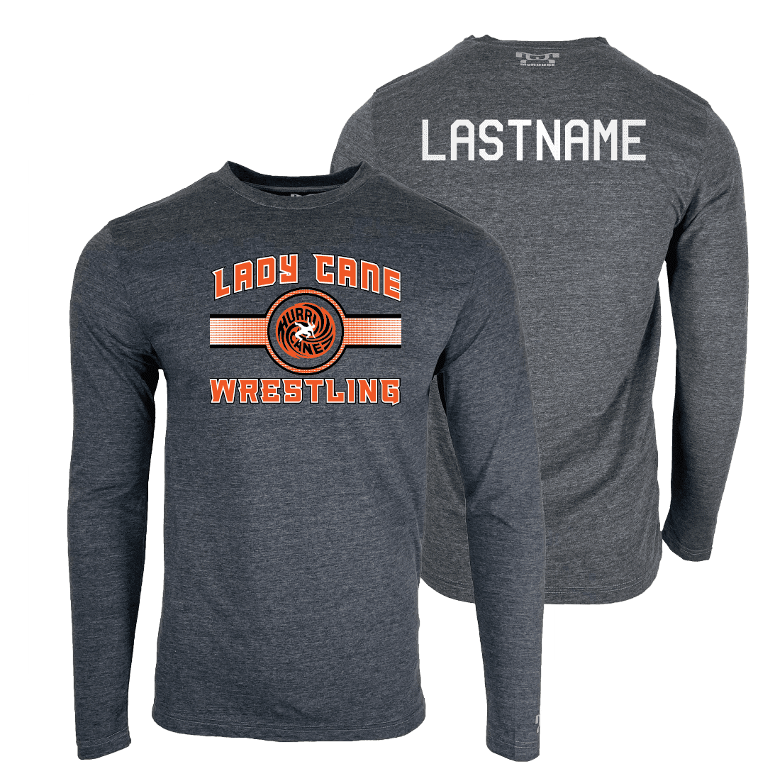 Wilmington High School Wrestling Custom Heat Press Long Sleeve T-Shirt