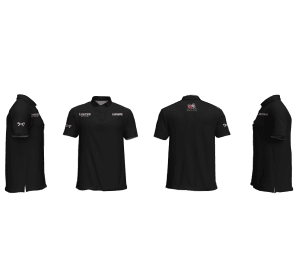 General McLane High School Black Men's Custom Polo