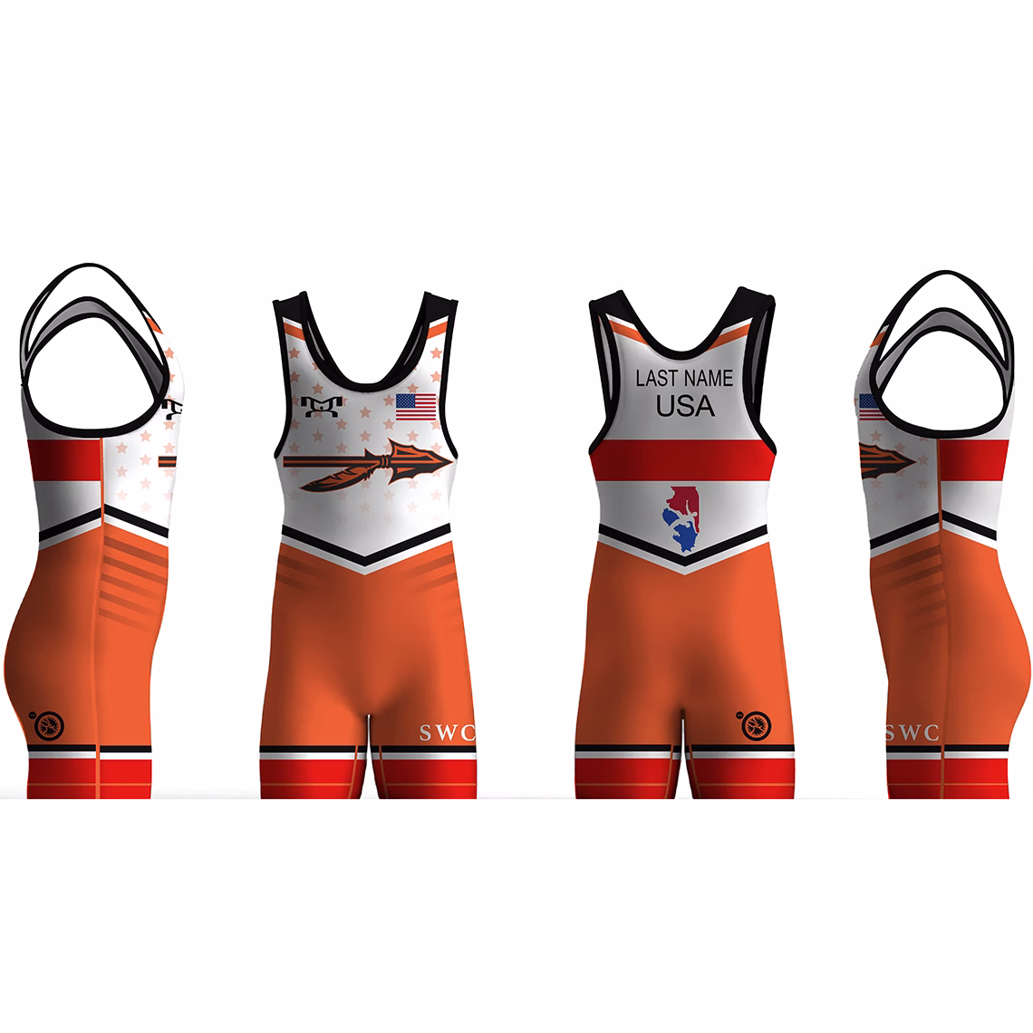 Sandwich Wrestling Club Red Freestyle Men's Singlet