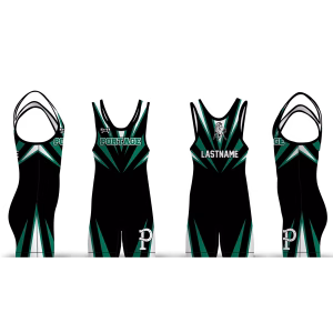 Portage Youth Wrestling Black Spiked Men's Singlet