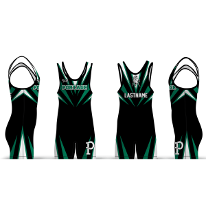 Portage Youth Wrestling Black Spiked Men's Singlet