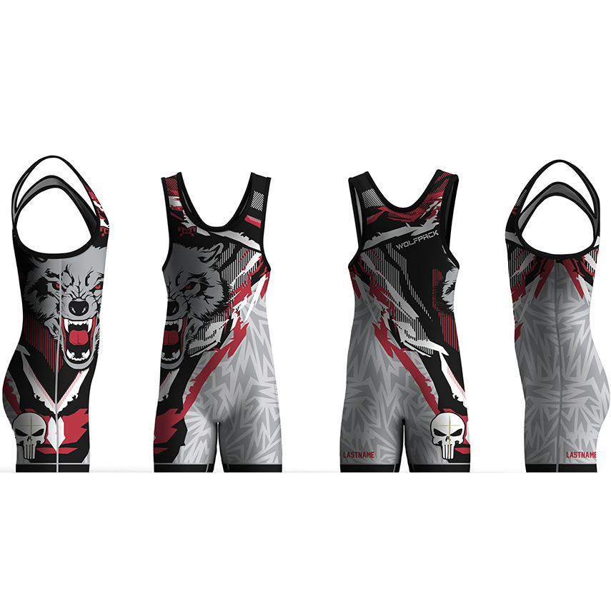 Wolfpack Wrestling Red Men's Singlet