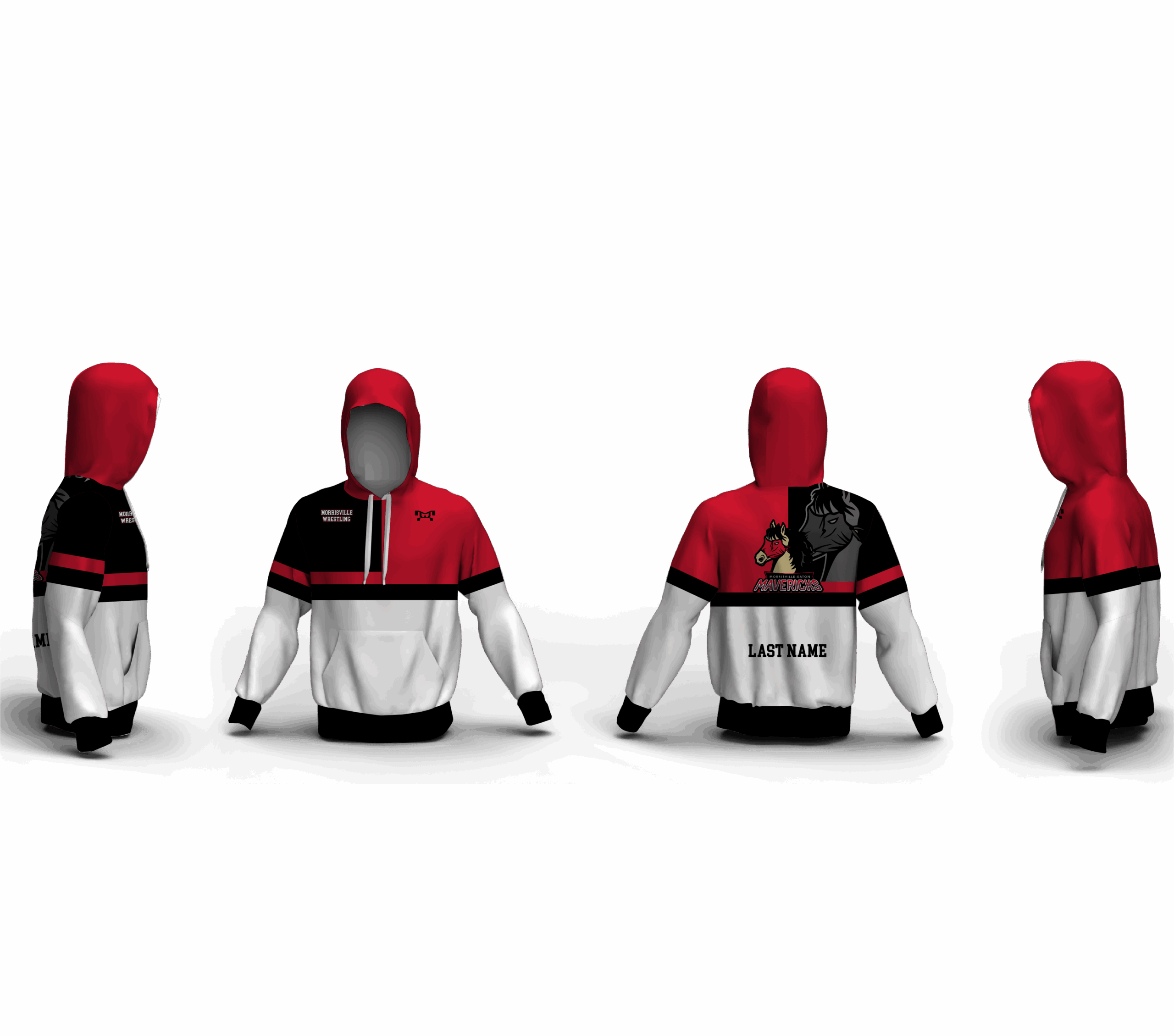 Morrisville HS NY 13406 Custom Unisex Sublimated Hoodie