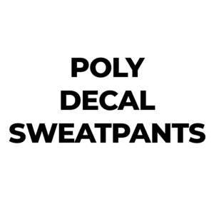Heat Press Custom Grey Decal Sweatpants