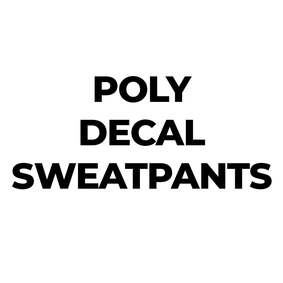 Heat Press Custom Grey Decal Sweatpants