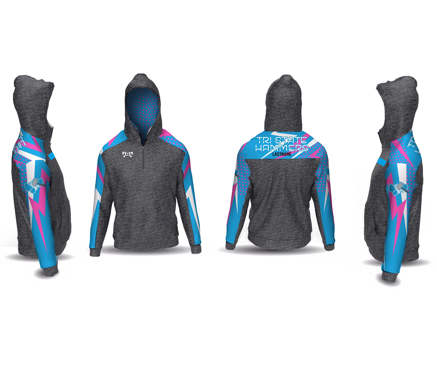 Tri State Hammers Triumph Quarter Zip Hoodie 2025