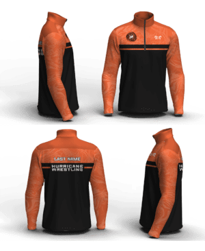 Wilmington High School Wrestling Men's Mid-Weight Custom Quarter Zip