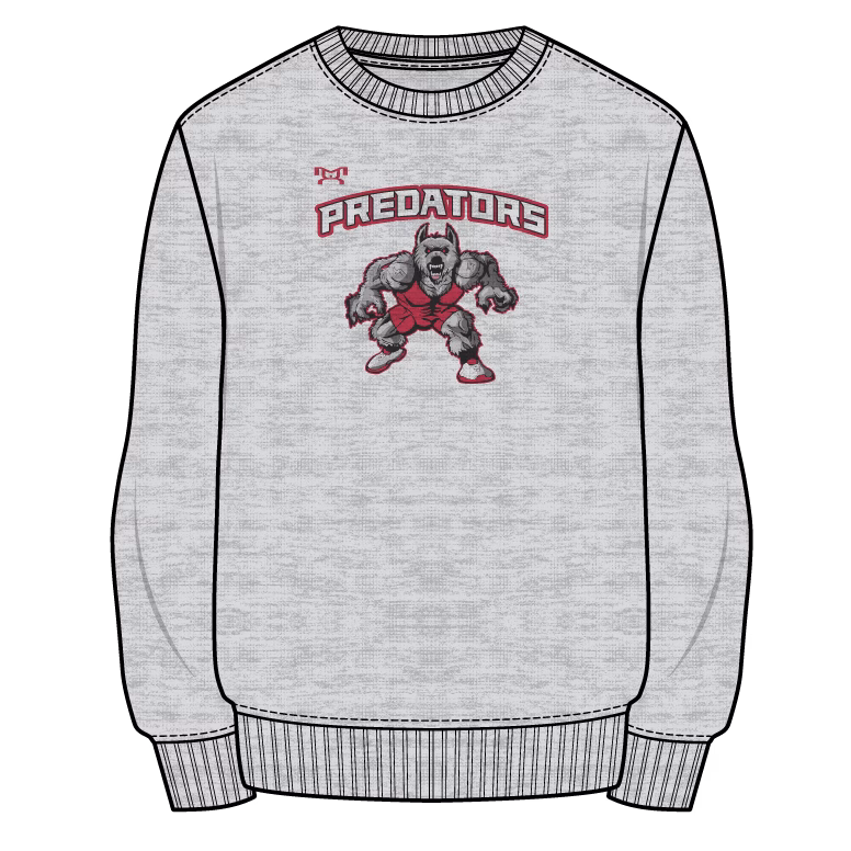 Inner City Custom Sublimated Decal Grey Crewneck 2025