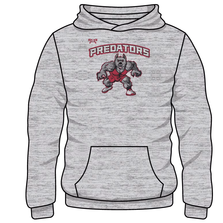 Inner City Custom Sublimated Decal Grey Hoodie 2025